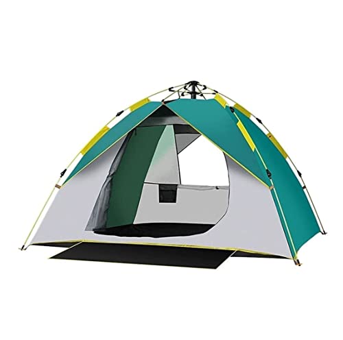 Camping Zelt Explorer Tent Wasserdichtes Anti-UV-Campingzelt Automatische Schnellöffnung Strandzelt 2-3 Personen Wandern Outdoor-Zelt Zelt Für Klettern(Grün)