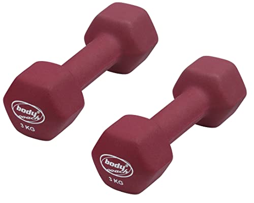 Neopren-Hantel Set zur Wahl 0,5kg 1kg 2kg 3kg 5kg Gewicht 2 x Fitness Kurzhantel (2 x 3kg)