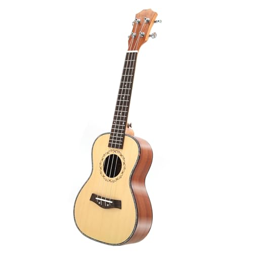 23-Zoll-Ukulele-Korpus Aus Fichtenfurnier, Griffbrett Aus Palisander, Elektrische Ukulele-Gitarre Für Musikliebhaber Ukulele Einsteiger Kit