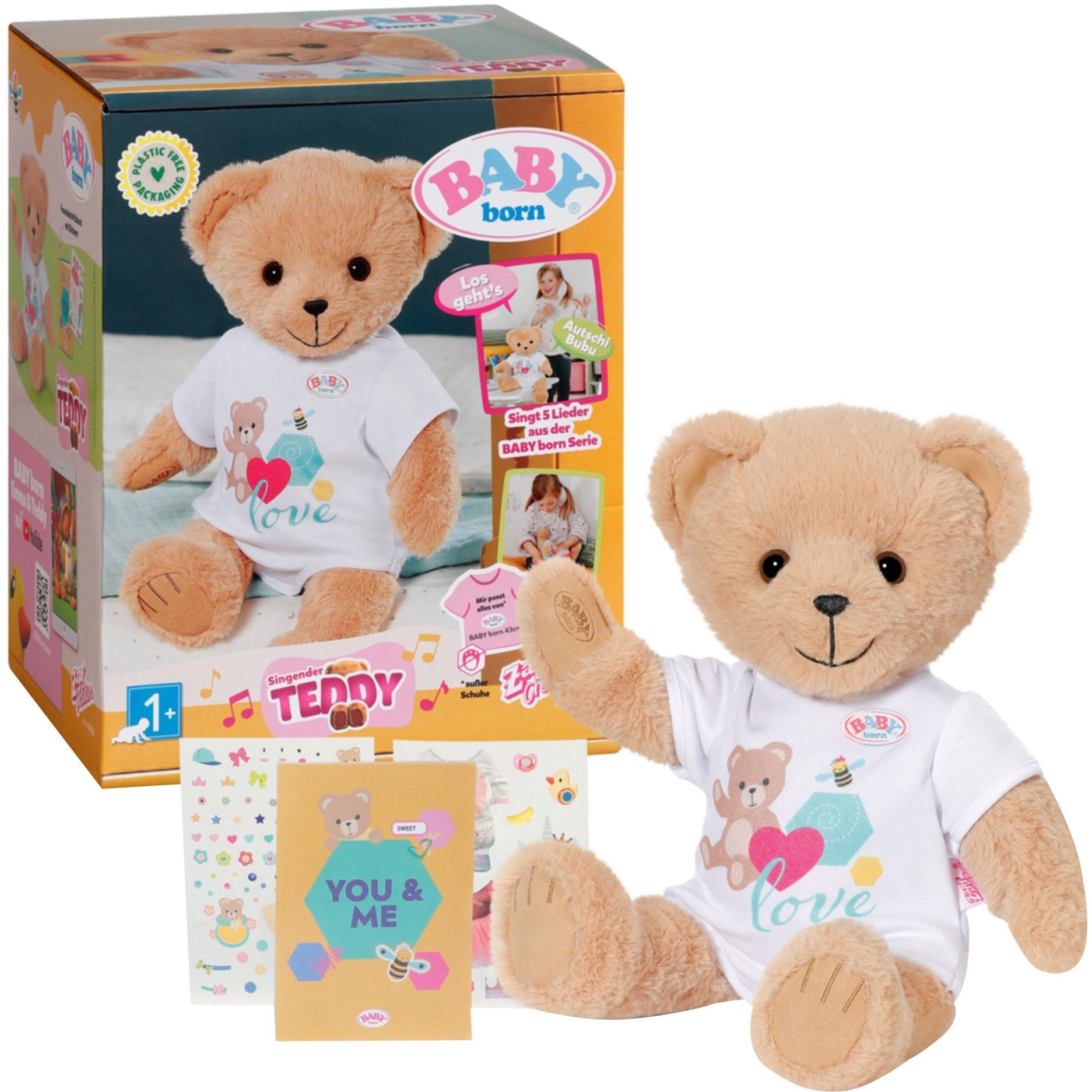 BABY born® Singender Teddy Deutsch, Kuscheltier