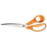 Fiskars Schneiderschere, Länge: 27 cm, Rostfreie Stahl-Klinge/Kunststoff-Griffe, Orange, Classic, 1005145