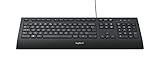 Logitech K280e Pro Kabelgebundene Business Tastatur für Windows, Linux und Chrome, USB-Anschluss, Handballenauflage, Spritzwassergeschützt, PC/Laptop, US QWERTY-Layout - Schwarz