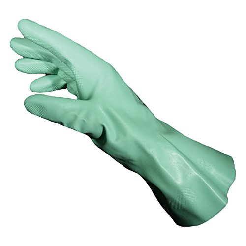 SEIZ 400545#09 Schutzhandschuh, Nitril/Latex, L/Größe 9, Grün (10-er Pack)