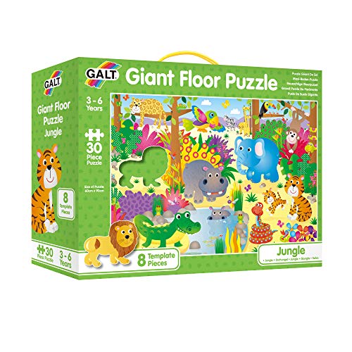 Galt Toys, Giant Floor Puzzle - Jungle, Floor Puzzles for Kids, Ages 3 Years Plus