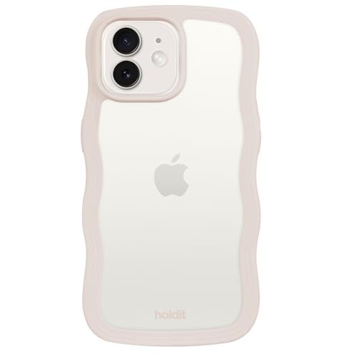 holdit Wavy Case - Light Beige/Transparent - iPhone 12/12 Pro