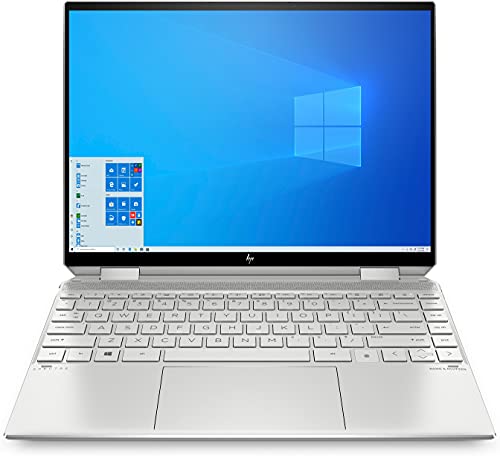 HP Spectre x360 2in1 Laptop | 13,5" WUXGA+ Touchscreen | Intel Core i5-1135G7 (Intel EVO) | 8GB RAM | 512GB SSD, Intel Iris Xe Grafik | Windows 10 | Silber inkl. Pen, USB-C Hub & Lederhülle