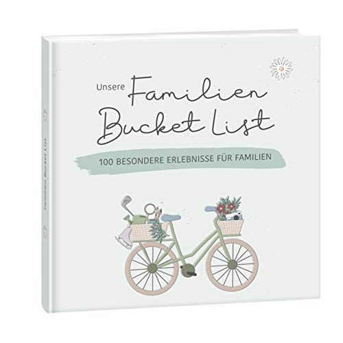 MINTKIND® Erinnerungsalbum „Familien Bucketlist“ – Bucket List für eure Familie | 100 besondere Abenteuer für Familien | Familien-Buch zum Ausfüllen | Wundervolles Geschenk für die Familie