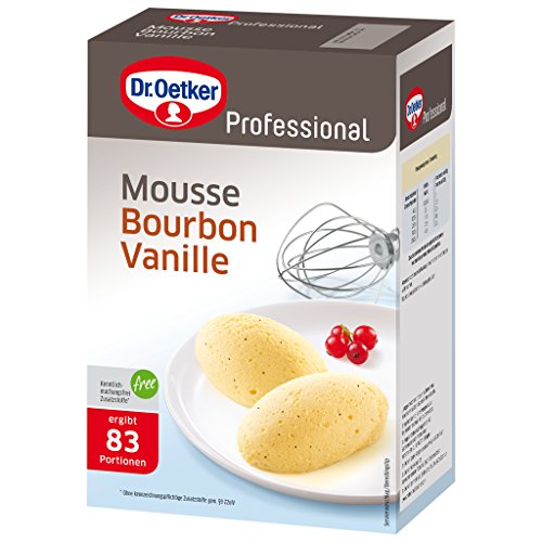 Dr. Oetker Professional Mousse Bourbon Vanille, Dessertpulver in 1 kg Packung