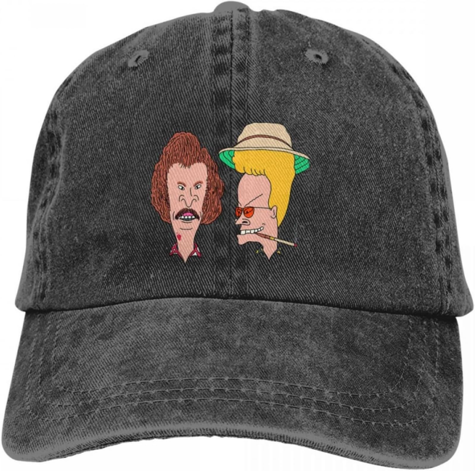 GPMZZMIX Baseballkappe Hiphop Sonnenhut Washed Herren Baseball Cap im Stil von Fear and Loathing in Las Vegas Trucker Snapback Caps Dad Hat Beavis and Butthead Lustiges Geschenk