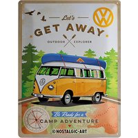 Nostalgic Art Retro Blechschild 30X40Cm, Motiv "Vw Bulli - Let´s Get