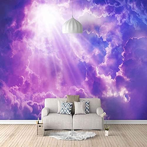 Sonnenschein Und Lila Himmel 3D Tapeten Wanddekoration Fototapete Sofas Wohnzimmer Wandbild Schlafzimmer-150cm×105cm