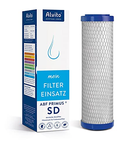 Alvito Filterkartusche Aktivkohlefilter ABF Primus® Duplex® SD/CLC/EM/SD (gelb, blau, grün, rot) | (Primus SD blau)