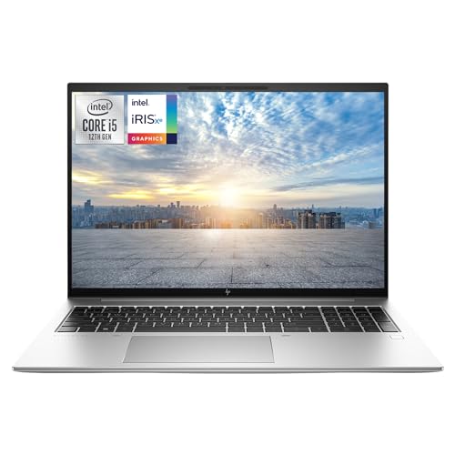 HP Elitebook 860 G9 Laptop, 16" WUXGA IPS Display, 12th Gen Intel Core i5-1235U, 32 GB DDR5 RAM, 2 TB PCIe SSD, Intel Iris Xe, Fingerprint Reader, QWERTZ Tastatur, Windows 11 Pro, Silber