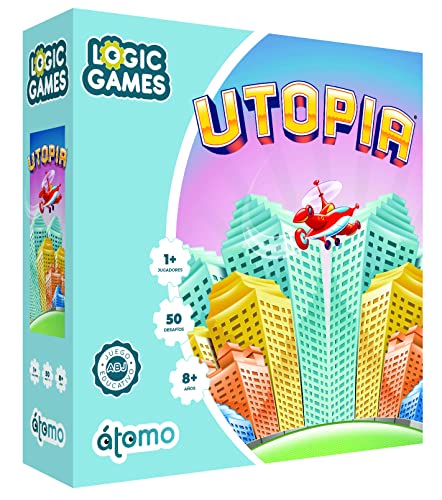 Utopia Logic Game Logic Logic Game Set für 1 Spieler zum Alter 8 Jahre, Set für Vorgehen, Logik und Aufmerksamkeit