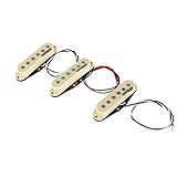 ZENGXUE Elfenbein Vintage Ton Keramik Einzelne Spule Pickups Set Für Strat Art Gitarre Humbucker Tonabnehmer Set