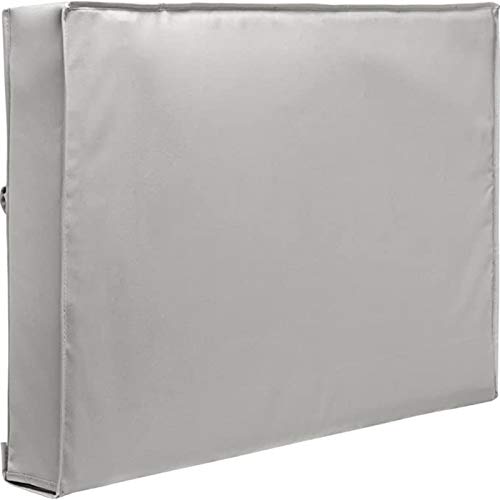 Crepundia Outdoor Tv Cover Wetterfest Staubdichte Außen Abdeckung TV Beige 32" 36" 40" 46" 50" 55" 60" 65" Protect TV-Schirm Garten Innenhof Außen TV-Abdeckung(FOR 40 42inch TV)