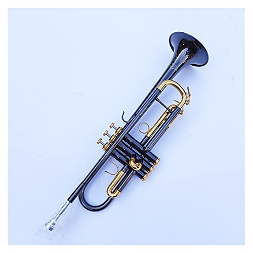 Trompeten Professionelle BB-Trompete Black Nickel Gold Überzogene Gelbe Messinginstrumente Trompete aus Messing