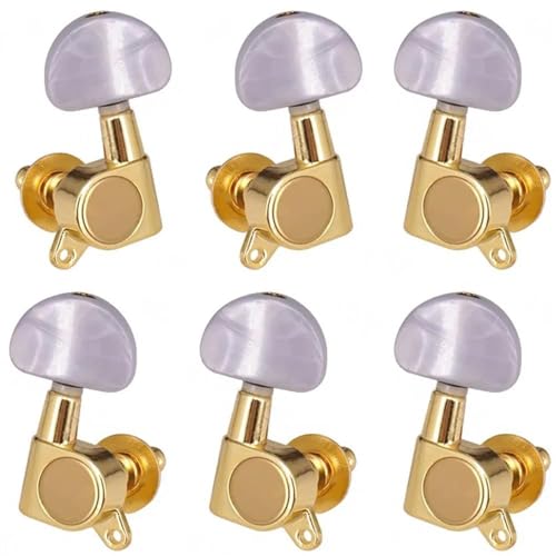 Strings Tuning Pegs Mechaniken Für Gitarre Folk-Akustik-E-Gitarre, Stimmschraube, Mechaniken-Mechanik, vollständig geschlossener Gitarrenknopf (Color : 3/4)