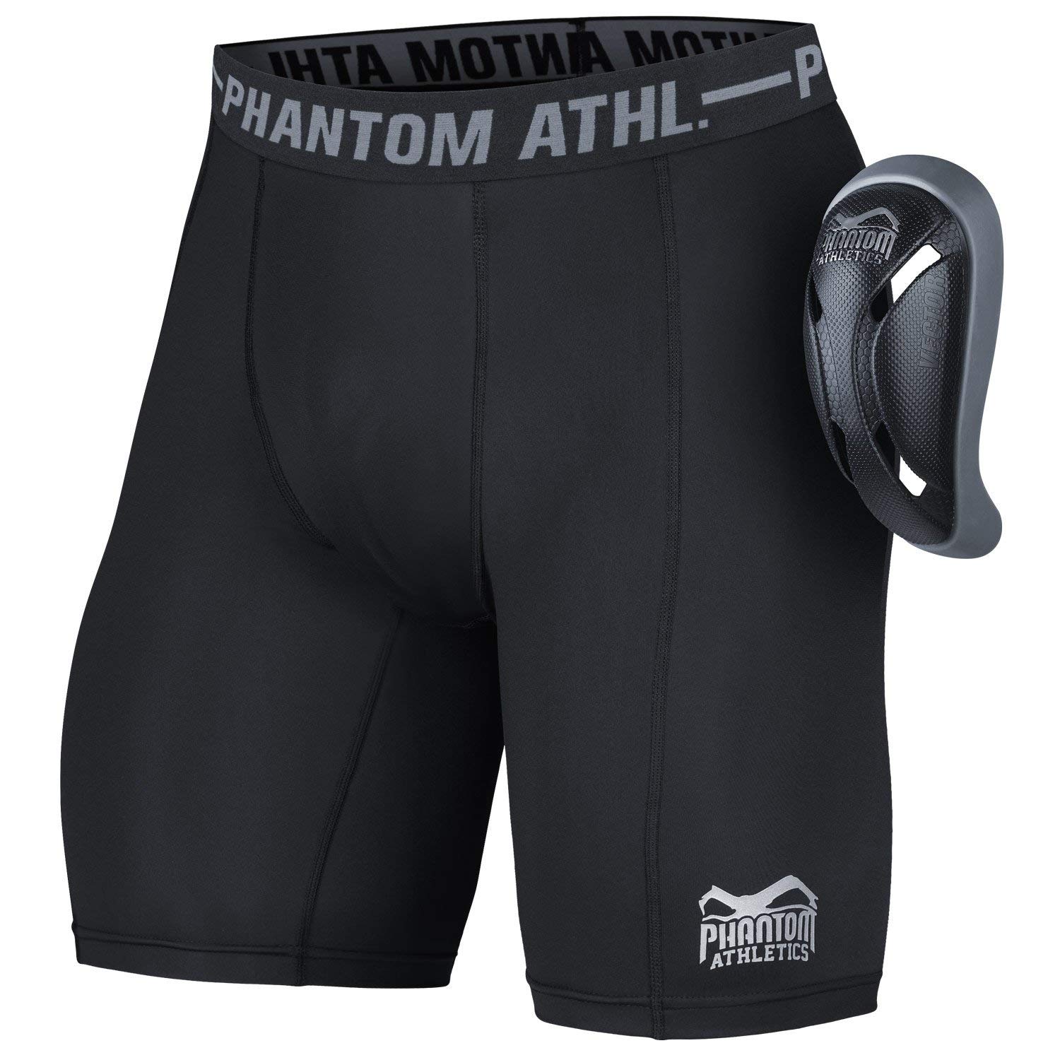 Phantom Tiefschutz - Herren Kompressions-Hose mit Cup | Kampfsport Suspensorium