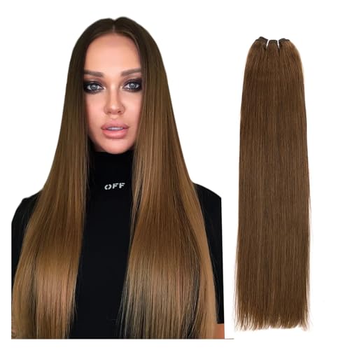 Human Hair Bundles Brasilianische glatte Haarwebart-Bündel, 35,6–71,1 cm, Höhenverhältnis, Remy-Haarverlängerungen, 100 g/Stück human hair weave (Size : 1Pcs/Lot, Color : 8_17INCHES)