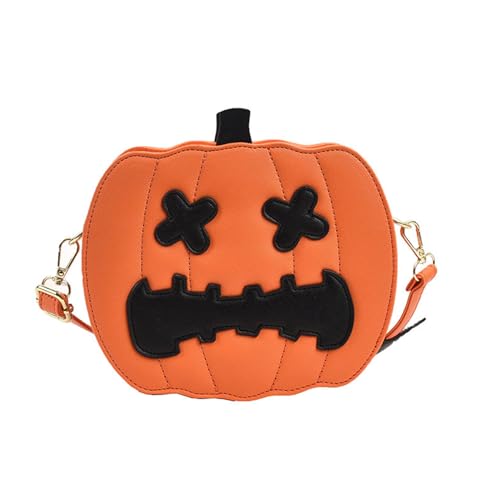 ohodhmnu 2023 Umhängetasche für Damen, lustige Halloween-Kürbis-Crossbody-Tasche für Mädchen und Frauen, trendige Handytasche, modisch, vielseitige Taschen, Stil 1, 15.6 inches