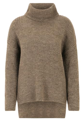 Cartoon Damen Rollkragenpullover, Braun, 44