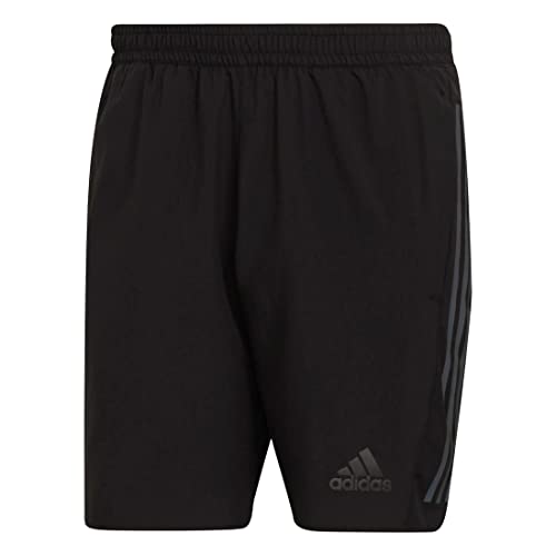 adidas Men's Run ICON SHO Shorts, Black, M 7"