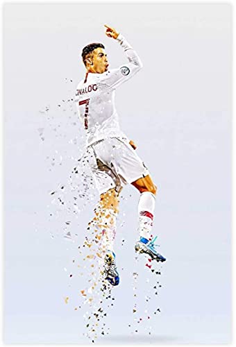 5d Diamond Painting Diamant Bilder FüR Erwachsene Und Kinder Fußball Fußballspieler Cristiano Ronaldo HD (1) DIY Kreuzstich Arts Craft Kristall Strass Stickerei 23.6"x35.4"(60x90cm) Kein Rahmen