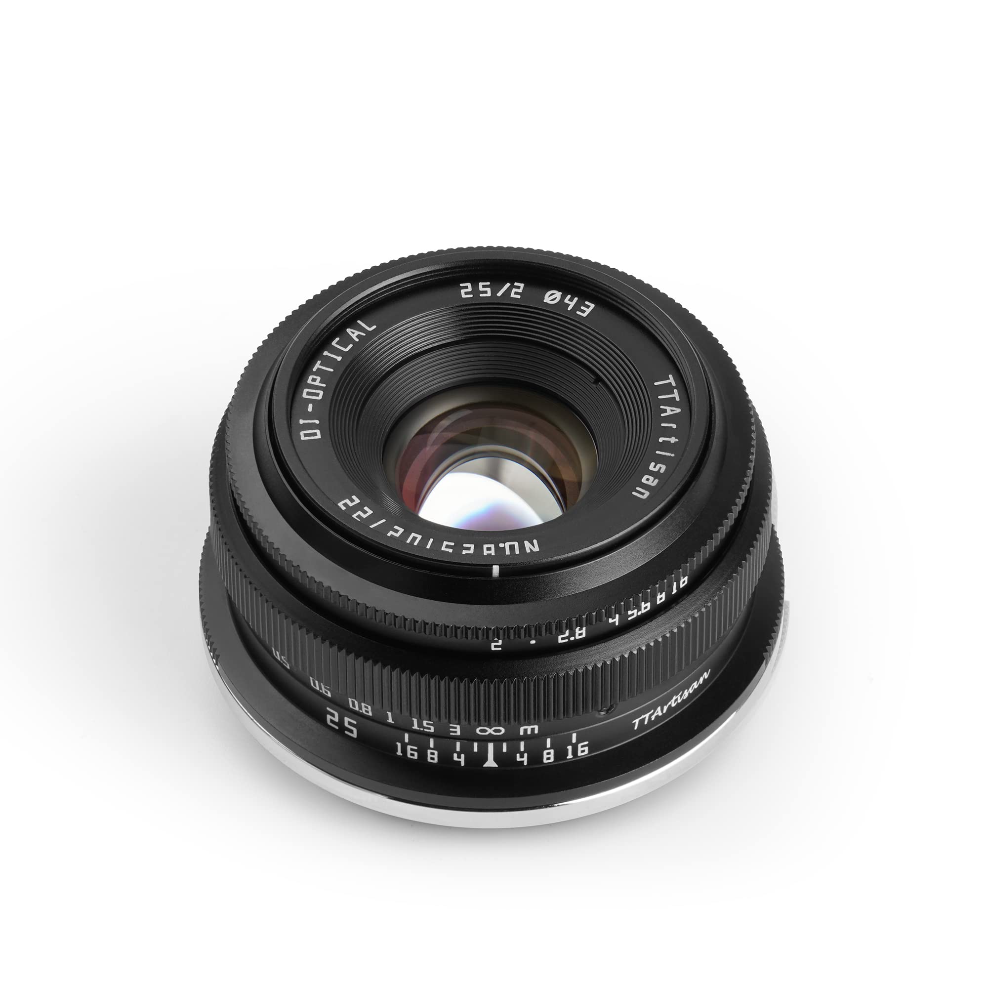 TTArtisan APS-C 25 mm F2 Metallgehäuse, kompatibel mit Nikon Z-Halterung, Schwarz