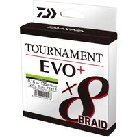 Daiwa Tournament X8 Braid EVO+ 0,08mm 135m Chartreuse geflochtene Angelschnur