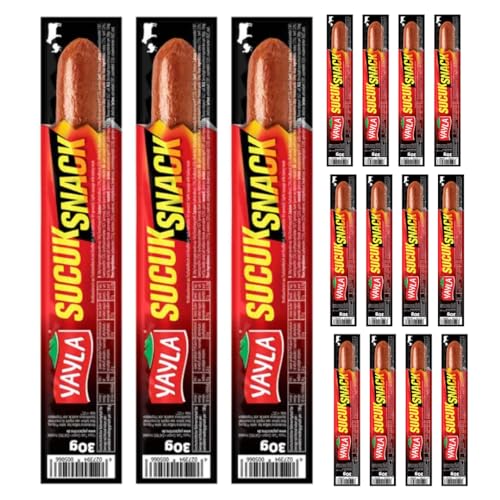 Yayla Mini-Fingerwurst Wurst verpackte Wurst Mini Würstchen Salami Delikatessen Snack 30g x 15 Stück