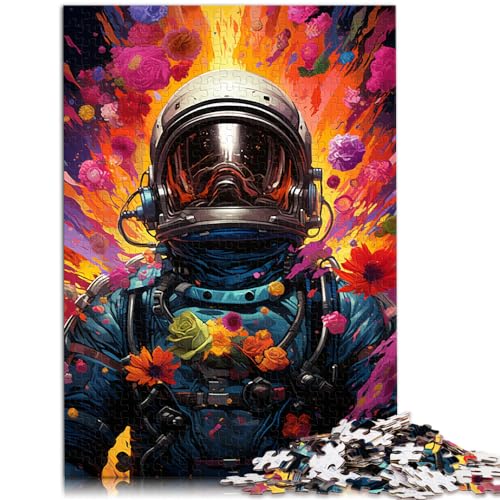 Puzzle-Spiele, farbenfrohe Psychedelia für Astronauten, Puzzle 1000 Teile für Erwachsene, Wanddekoration, einzigartige Geburtstags, 1000 Teile (50 x 75 cm)