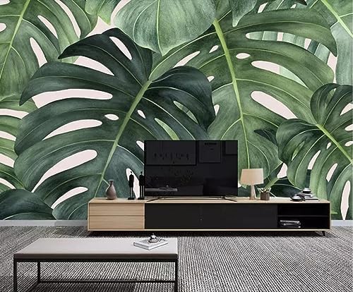 XLMING Style Leaf Banana Leaf 3D Tapete Home Dekoration Wohnzimmer Sofa Schlafzimmer Tv Hintergrund Wand-150cm×105cm