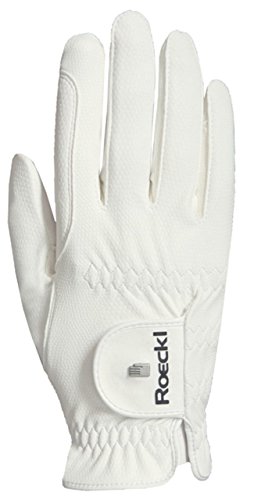 Roeckl Roeck Grip Pro Handschuh, Unisex, Reithandschuhe, Weiß, Größe 6