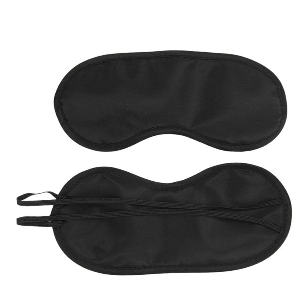 Übernachtung Taschen, Schlafmasken, Mittagspause, Schlaf-Augenmaske, Satin-Maske, sinnliche Augenmaske, Tag und Nacht, entspannen, weiche, tragbare Augenmaske for Schlafen (Farbe: Schwarz) (Color : B