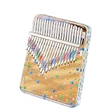 Kalimba Daumenklavier Kalimba Tragbares Transparentes Fingerklavier Aus Acryl Mit Hammer Musikinstrument(A21)