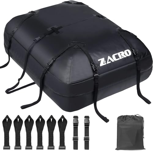 Zacro 425L Dachbox Auto Dachtasche Dachkoffer, Dachgepäckträger wasserdichte Dachtasche mit Anti-Rutsch Matte für alle Autos mit/ohne Gepäckträger, Dachtasche, Aufbewahrungsbox für Gepäcktransport