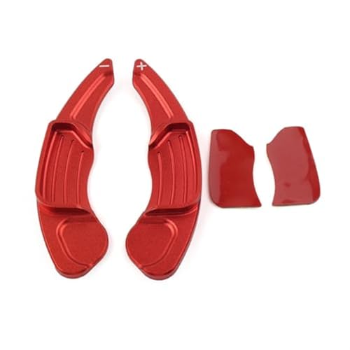 DOFABI Aluminium Auto Lenkrad Schaltwippe Verlängerung Shifter, for Ford, Fusion, for Mondeo, Edge Taurus, for Lincoln, MKC MKX MKZ MKS MKT Schaltwippen-Erweiterungen(Red)