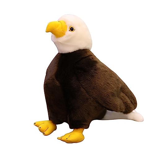 DANAIM Weißkopfseeadler-Plüschtier, 15,7 Zoll Adler-Plüschtier, Süße Wildtierpuppe, Umarmendes Spielzeug, Geschenke for Kinder, Cuddlekins(20cm)