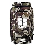 SS Camo Duffle Cricket Kit Bag | Colour: Green | Size: Large | Light Weight with Attractive Design | Weather-Resistant | Spacious Storage | Comfort | Stylish and Sporty | Shoulder Straps