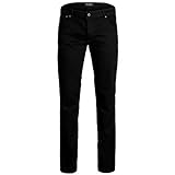 JACK & JONES Herren Jjitim Jjoriginal Am 816 Plus Noos Slim Jeans, Black Denim, 44W 36L EU