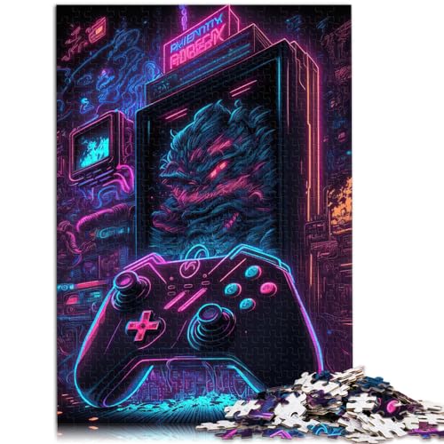 Puzzles, Geschenke, Spielzeug, Neonspiel, 1000-teiliges Puzzle für Erwachsene, Holzpuzzle, lustige Aktivitäten zu Hause, Geburtstagsgeschenk, Reisegeschenke, 1000 Teile (50 x 75 cm)