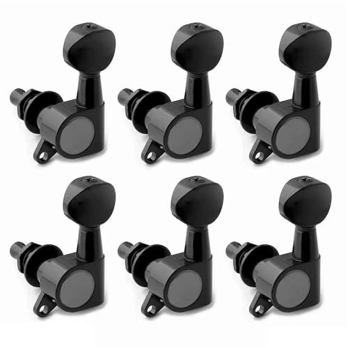 Strings Tuning Pegs Mechaniken Für Gitarre 6er-Pack vollständig geschlossener E-Gitarren-Tuning-Hitch-Instrumentenzubehör-Ersatzteile (Color : 6L)