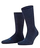 FALKE Unisex Socken Walkie Ergo U SO Wolle einfarbig 1 Paar, Blau (Jeans 6670), 39-41