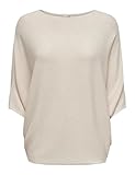 JDY Damen Jdynew Behave Batsleeve Pullov. Knt Noos, Eggnog/Detail:melange, XS