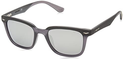 Police Unisex SPLE01 Sunglasses, Schwarz, Matt, 52