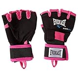 Everlast Unsiex - Erwachsene Sport Boxen Gelhandschuh Evergel Handwraps, Schwarz/Pink, M/L