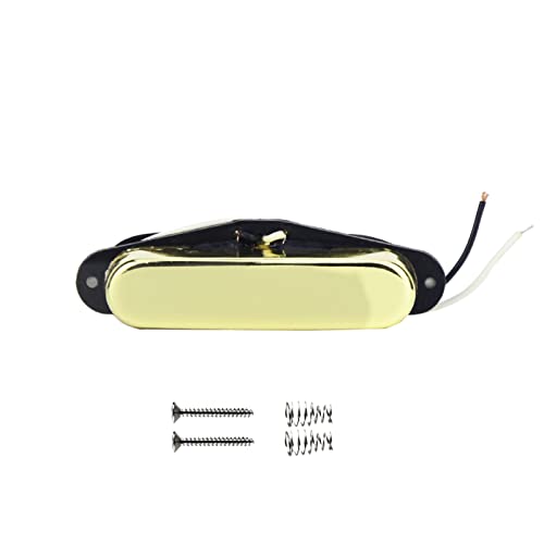 ZENGXUE Gitarre Pickup Hals Keramik Magnet Fit Tele Electric Guitar Teile Chrom/Gold/Schwarz Für Die Auswahl Humbucker Tonabnehmer Set (Color : Gold)