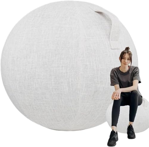 letaofang 55/65/75 cm Yoga Ball Hülle, Schutzhülle Für Gymnastikball, Balanceball-Abdeckung Staubdicht Faltbar Sitzbälle Stoff Bezug Für Balance, Stabilität, Fitness