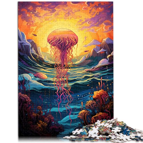 Puzzlespiel Tiere im Meer für Erwachsene Puzzles 1000 Teile Holzpuzzle Familienspiel Stressabbau Schwieriges Herausforderungspuzzle 1000 Teile (50x75cm)